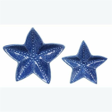 YOUNGS Ceramic Coastal Starfish Set - 2 Piece 62048